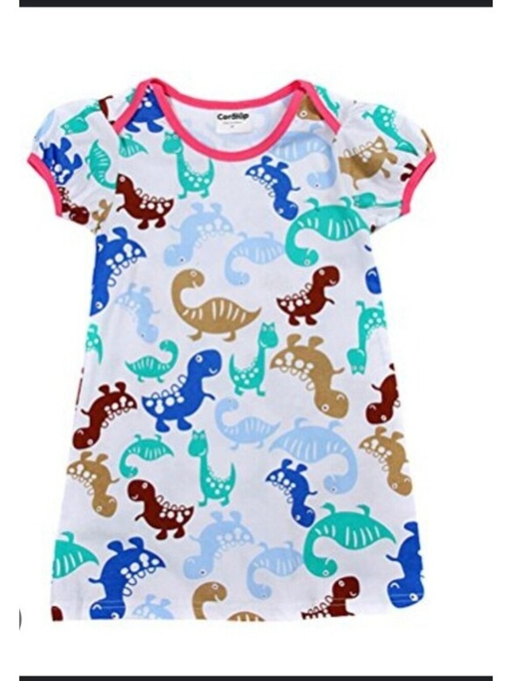 Girls dinosaur cotton nightgown